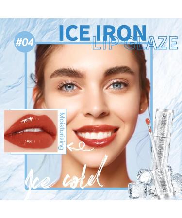 Ice Watery Lip Gloss #04 | Hydrating Tinted Lip Tint | Plumper with Metallic Brush | Long-Lasting & Nonstick Liquid Lipstick - Buy Online on GoSupps.com