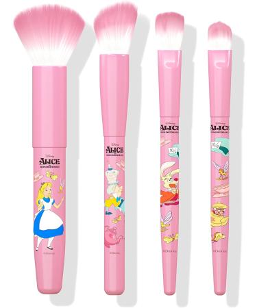 Wet n Wild Alice in Wonderland Mad Tea Party 4-Piece Makeup Brush Set - Ultra-Soft Brushes for Face and Eyes - Buy Online on GoSupps.com