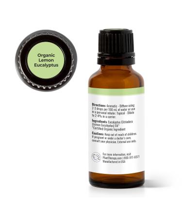 Buy Plant Therapy Organic Lemon Eucalyptus Essential Oil - 100% Pure USDA Certified Organic Therapeutic Grade Aromatherapy - 30 mL (1 oz) - International Shipping Available - Buy Online on GoSupps.com