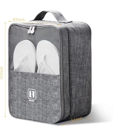 VITKSTAR Portable Travel Shoe Bag - Holds 3 Pairs | Grey Shoe Storage Bag - Buy Online on GoSupps.com