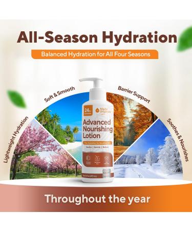 Marie Originals Advanced Nourishing Lotion Daily Moisturizer for Dry & Sensitive Skin Lightweight Fast-Absorbing Hydrating Body Cream with Oat Jojoba & Olive Oil Non-Greasy Formula 16 fl oz - Buy Online on GoSupps.com