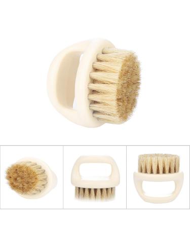 Premium Wild Boar Hair Shaving Brush for Men - Skin-Friendly Razor & Mustache Trimming Tool | White Handle - Buy Online on GoSupps.com