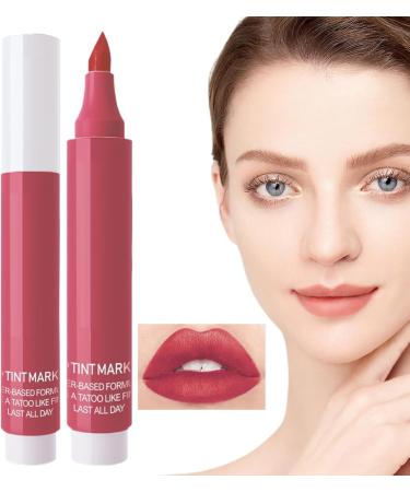 Lip marker: liquid lip stain marker long-lasting lip pencil waterproof lip stain | Moisturizing and smudge-proof lip makeup for women - Buy Online on GoSupps.com