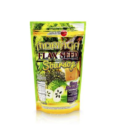 Sara Nutrition Organic Company Moringa Linaza Guanabana/Flax Seed Soursop