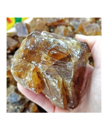 Crystal Rough Natural Crystal Rough Natural Raw Orange Honey Amber Calcite Quartz Ores Specimen Rough Crystal Stones Decor Collections in Bulk 850-1000g