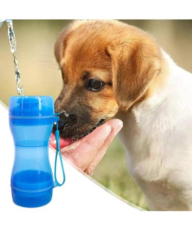 Youpo Dog Travel Water Bottle - Portable Double Seal Water Cup for Hiking Camping & Outdoor Adventures - Refrested Proof - Blue - Buy Online on GoSupps.com