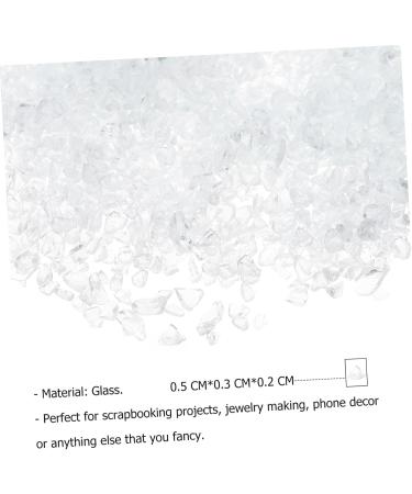 Baluue Perles de Verre Irr guli res pour Manucure 200 G Remplissage poxy DIY Transparent Accessoires Nail Art D corations Ongles - Buy Online on GoSupps.com