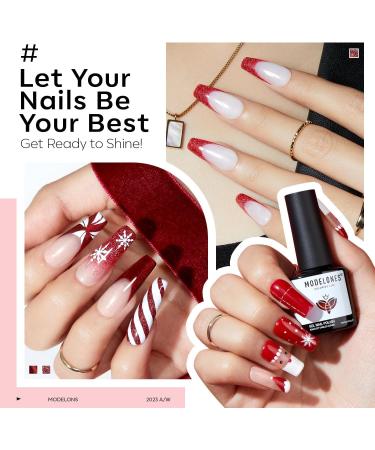 Modelones 24 Pcs Gel Nail Polish Set 20 Colors Nude Gray Pink Glitters Gel Nail Polish Set with Bond Primer Glossy & Matte Top Base Coat Nail Art Manicure DIY Salon at Home Brown Gray Pink Purple Red - Buy Online on GoSupps.com