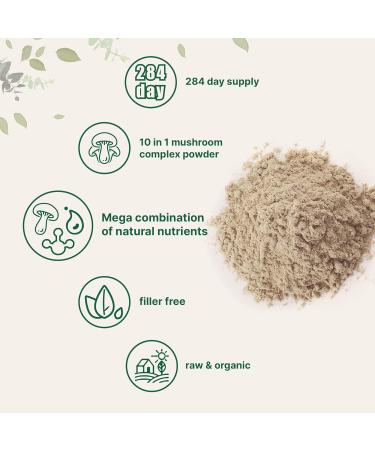 Micro Ingredients Organic Mega Mushroom Powder 10oz & Organic MCT Oil Powder 1lb Bundle 2 Pack | 10 in 1 Mushroom Complex | C8 MCT Oil Plant Based Creamer - Buy Online on GoSupps.com