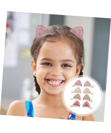 Angoily 4 Pairs Hairpin Kids Cat Cosplay Costume Baby Girl Hair Accessories Crystal Cat Ears Kids Hair Accessories Barrettes for Girls Rhinestone Cat Ears Hair Cat Clip Child Alloy Fashion - Buy Online on GoSupps.com