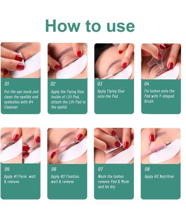 Erinde Lash Lift and Tint Kit - Professional 2-in-1 Eyebrow Lamination and Lash Lifting at Home with Long-lasting Results - Instant Lift and Curl for Eyelashes and Brows - Includes DIY Perm Kit #01 - Buy Online on GoSupps.com