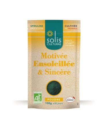 Organic spirulina AB French / 1 sachet 100 g powder / 30 days of cure/Strengthens immunity/Rich in iron/Powerful antioxidant/Boosts the body. Company SOLIS CULTURAE