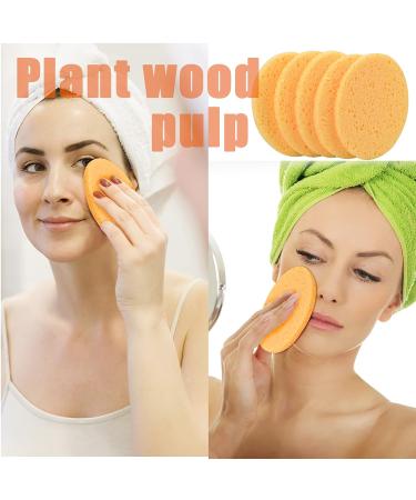 10 Pcs Yellow Oval Face Cleaning Sponges - Makeup Removal & Facial Care | International Shipping - Buy Online on GoSupps.com