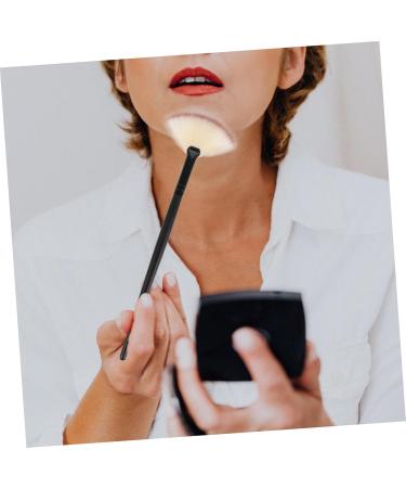 DOITOOL Highlighter Brush Applicator Facial Makeup Brush Blush Brush Face Loose Brush Loose Powder Brush Makeup Blush Cosmetic Brush Liquid Makeup Tricolor Hair Fan - Buy Online on GoSupps.com