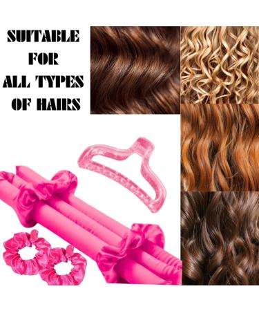 GLOBEEXS Heatless Curlers Headband - Silk Sponge Set for No Heat Wave Hair Curling - Sleep In Hair Curlers for Long & Short Hair - Buy Online on GoSupps.com