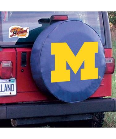 NCAA Michigan Wolverines Navy Tire Cover - 27x8 - Buy Online on GoSupps.com