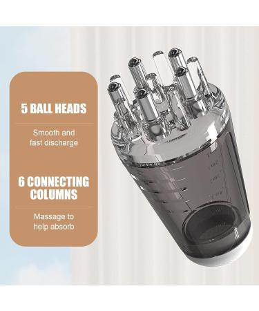 Hair Oil Applicator Bottle | 2 PCS Scalp Applicator Liquid Comb | Hair Growth Serums Applicator | Scalp Applicator Comb | Portable Liquid Oil Dispenser | Scalp Massage Comb With Roller Ball Gray - Buy Online on GoSupps.com