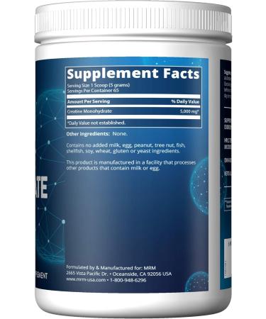 MRM Creatine Monohydrate 325g Powder - Micronized & Premium Quality | International Shipping Available - Buy Online on GoSupps.com