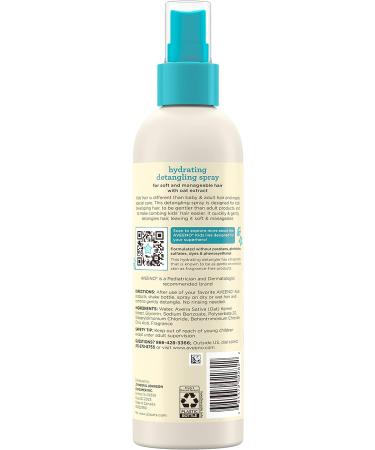 Aveeno Kids Hydrating Detangling Spray with Oat Extract - Tear-Free, Hypoallergenic Formula for Gentle Hair Detangling - 10 fl. Oz - Buy Online on GoSupps.com