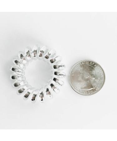 NinYas Spiral Hair Ties - 5pcs Clear | Coil Hair Ties | No Crease Hair Coils - Buy Online on GoSupps.com