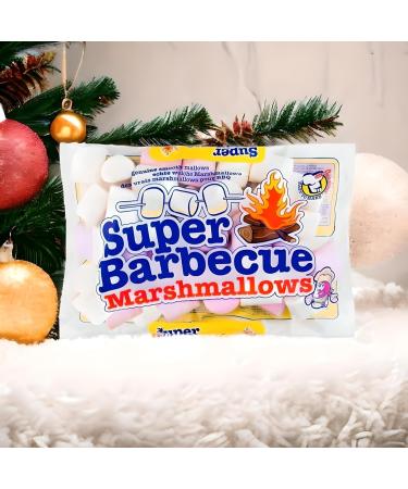 Super Pink & White Marshmallows Colorful Treats Xmas Delights Pack of 2 Smooth Mallows Gift - Buy Online on GoSupps.com