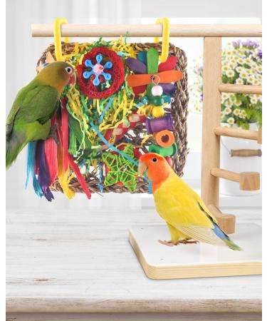 Shop Colorful Bird Toys for Budgies & Parrots | Seagrass Swings Chewing Wood Toys & More - Buy Online on GoSupps.com