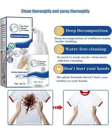 Dry Foam Cleaner Dry Foam Cleaner for Clothes Clothing Dry Cleaning Spray Foam Dry Cleaning Agent for Fabrics Down Coats Instant Cleaning (5pcs) - Buy Online on GoSupps.com