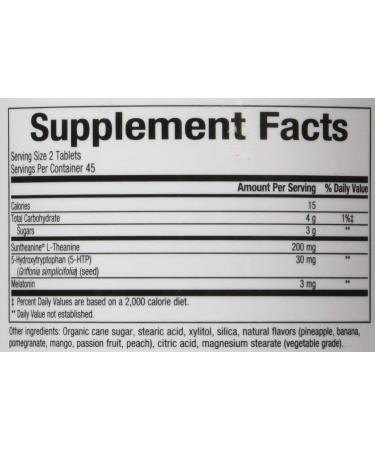 Bioclinic Naturals Somno-Pro L-Theanine - 5-HTP - Melatonin Tropical Breeze 90 Chewable Tablets - Buy Online on GoSupps.com