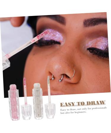 BIUDECO 2pcs Eyeshadow Liquid Eye Shadow Eye Makeup Make up Shampoo+shield Cosmetics Plastic - Buy Online on GoSupps.com