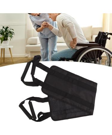 Natudeco Black Transfer Belt - Double Handle Breathable Oxford Fabric Ideal for Patient Lifting & Elderly Care - Buy Online on GoSupps.com