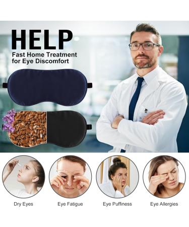2 Pack 3D Contoured Eye Mask + 2 Pack Warm Compress for Eyes - Relaxation & Relief Set - Buy Online on GoSupps.com
