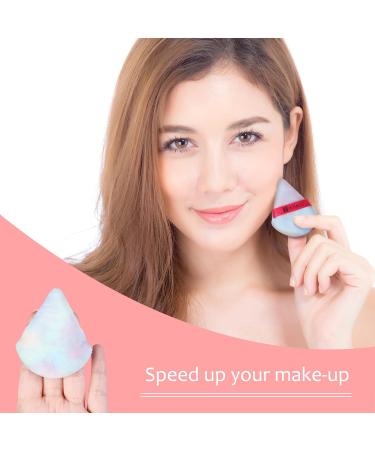 Reusable Velvet Powder Puffs - 2pcs Triangle Wet/Dry Dual-Use Makeup Sponges - Buy Online on GoSupps.com