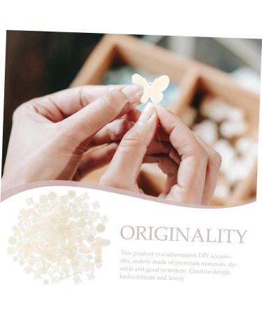 LALAFINA 1 DIY Handmade Accessories A Necklace Ornament Models Flatback Rose Charms Cream Gum Scattered Beads White 0.3X3X3.9CM - Buy Online on GoSupps.com