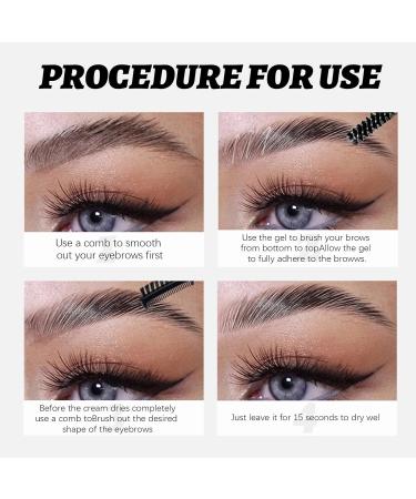 U-Shinein Brow Laminating Gel 12H Extreme Hold Eyebrow Gel Strong-Hold Clear-Drying and Water-Resistant Brow Gel Creates Laminated Brows Comb and Sculpt Brows Natural Finish LImitless Brow Looks Transparent Gel - Buy Online on GoSupps.com