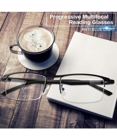 Blue Light Blocking Multifocal Computer Reading Glasses 1.75X | Anti Glare, Lightweight Eyewear for Men and Women - Buy Online on GoSupps.com