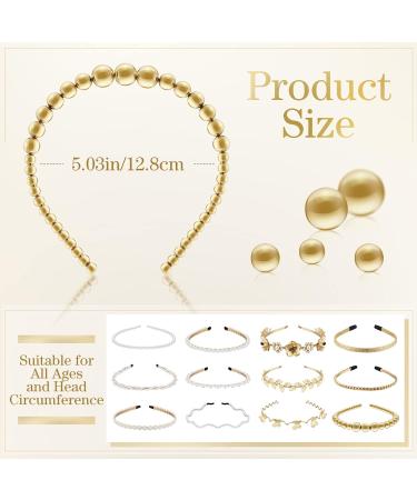 White Faux Pearl Bridal Headband Set - 12 Styles | Wedding Hair Accessories for Women - Buy Online on GoSupps.com