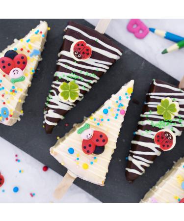 G nthart Backdecor: 8 Sweet Lucky Beetles | Sugar Lady Beetles with Smiling Faces & Green Hair | International Shipping - Buy Online on GoSupps.com