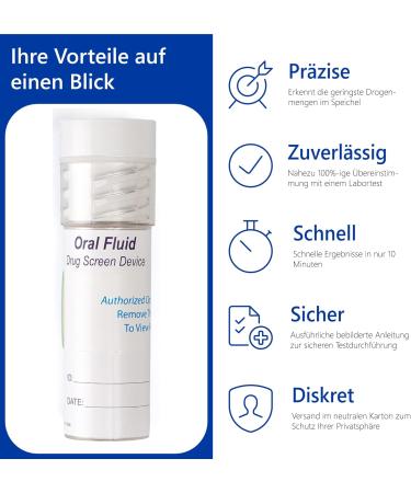 Buy LuxMediq 5x Saliva Drug Test for 11 Drug Species + Alcohol Rapid Multi-Drug & THC Cocaine Amphetamine Detection - Buy Online on GoSupps.com