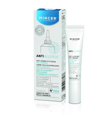 Mincer pharmaceutical anti allergy anti-stem anti-aging smooth eye cream for sensitive skin with bacocalmine iricalmine and eye frost extract 15 ml