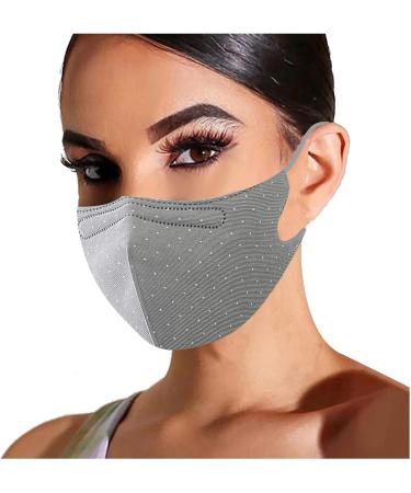 2PC Adult Woman Polka Dot Print Mouth Cover Adjustable Washable Protect Haze Face Covering Reusable Cloth Face Cover B As shown - Buy Online on GoSupps.com
