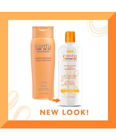 Cantu Moisturizing Cream Shampoo with Shea Butter - 13.5 fl oz | Best for Dry Hair | Nourishing & Hydrating | International Shipping Available - Buy Online on GoSupps.com