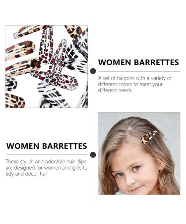 Buy Beaupretty 24Pcs Leopard Snap Hair Clips | No-Slip Metal Geometric Hairpins for Women & Girls - Stylish Hair Accessories - Buy Online on GoSupps.com
