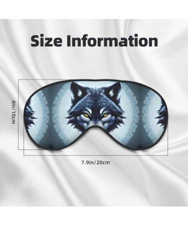 Fierce Wolf Head Sleep Mask | Unisex Adjustable Buckle | Perfect for Travel Yoga & Naps - International Shipping Available - Buy Online on GoSupps.com