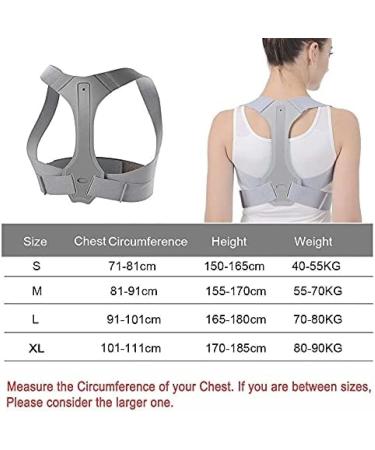 Adjustable Upper Back Brace Straightener Posture Corrector For Student/Adults/Unisex Clavicle Spine Shoulder Support Belt M for Weight 55 - Buy Online on GoSupps.com