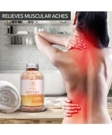 Joints & Muscles Swimming Salt 600g - Natural Bathing Salt with Lavender Sage & Rosemary - Himalayan Pink Salt for Sore Relief - Soothing & Warming - Buy Online on GoSupps.com