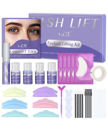 Lash Lift Kit LZM Eyelash Lift Kit Perm Kit Professional Lamination Kit Long-Lasting Curl Semi-Permanent Curling Perming Wave Suitable for at Home and Salon lash lift kit-01
