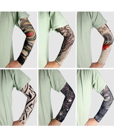12 PCS Sports Arm Sleeves for Braces, Splints & Slings | Seamless Tattoo Sleeve Hand Warmer for Basketball & Outdoor Activities - Unisex - Buy Online on GoSupps.com