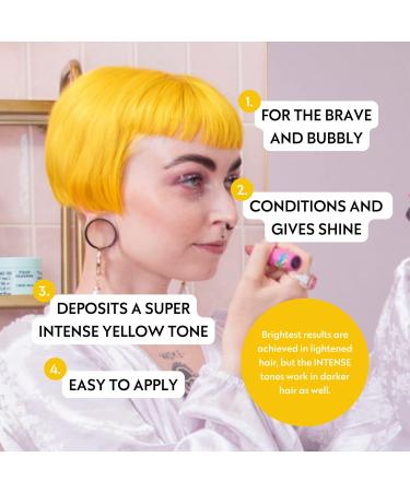Four Reasons Hair Tower Conditioner - Natural Intensive Yellow Tint | Semi-Permanent Hair Color for Gentle Vibrant Results - Buy Online on GoSupps.com