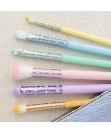 MODA Royal & Langnickel Full Size Posh Pastel 7pc Delicate Eye Makeup Brush Kit with Pouch Includes Eye Contour Smoky Eye Crease Shadow Brow and Pointed Liner Brushes Multi-Color Pastel - Buy Online on GoSupps.com