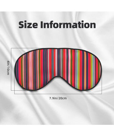 Buy Colorful Stripes Print Double-Sided Eye Mask - Soft Light-Blocking for Better Sleep | International Shipping Available - Buy Online on GoSupps.com
